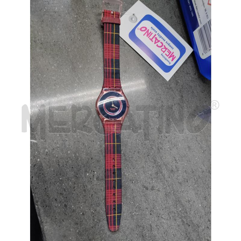 OROLOGIO DA POLSO SWATCH ROSSO NERO | Mercatino dell'Usato Acerra 1