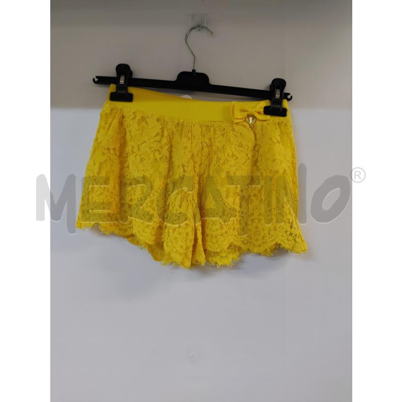 PANTALONCINO BAMBINA ANGELS FACE GIALLO MERLETTO | Mercatino dell'Usato Acerra 1