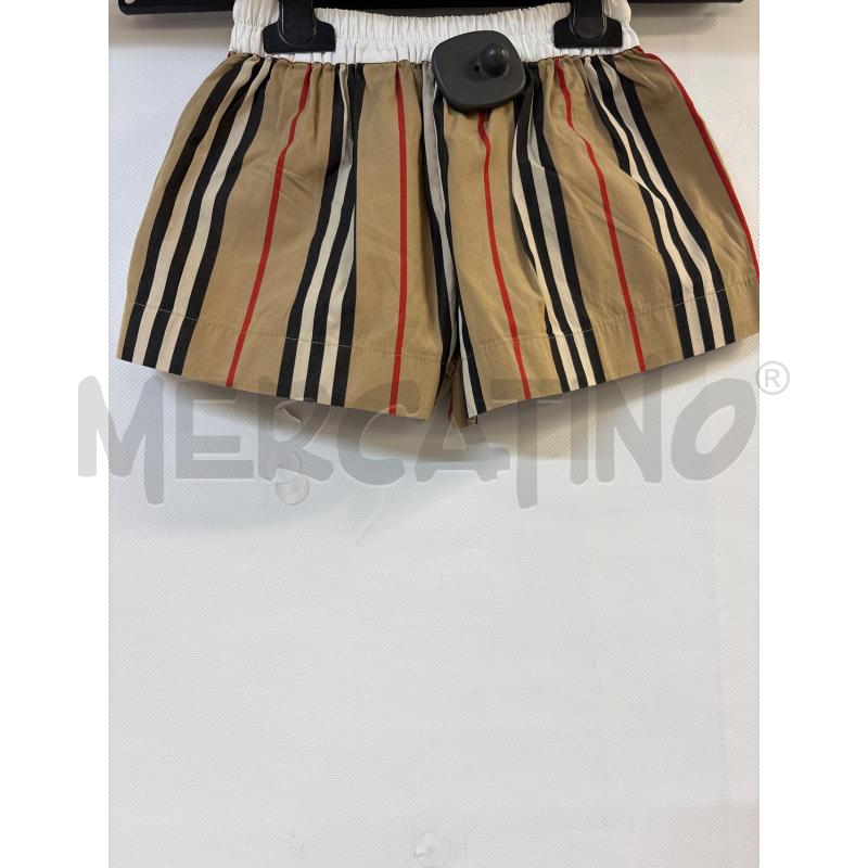 PANTALONCINO BAMBINA BURBERRY BEIGE BIANCO | Mercatino dell'Usato Acerra 2