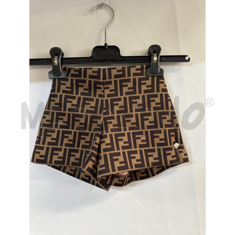 PANTALONCINO BAMBINA FENDI MARRONE | Mercatino dell'Usato Acerra 1
