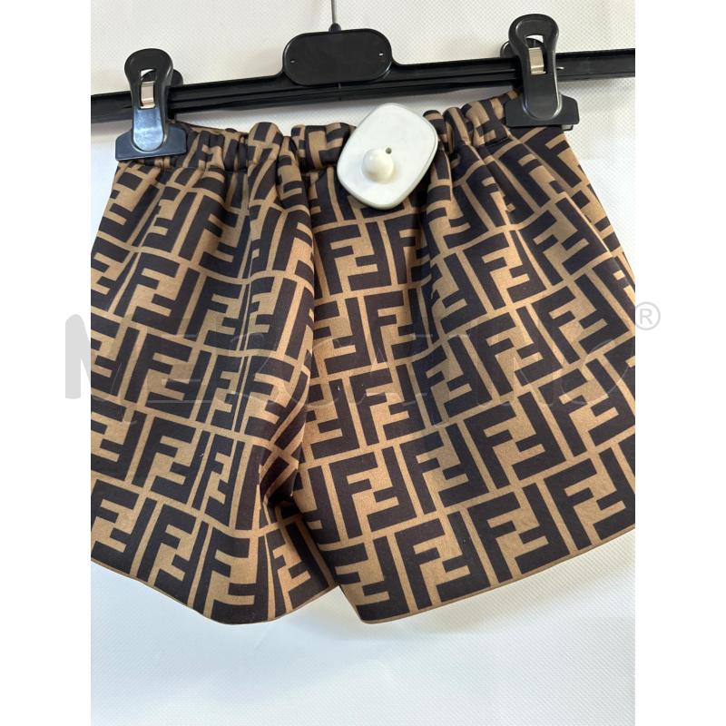 PANTALONCINO BAMBINA FENDI MARRONE | Mercatino dell'Usato Acerra 2