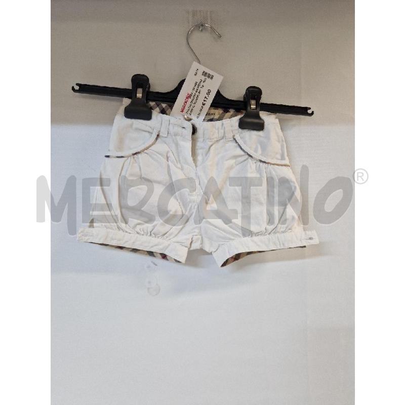 PANTALONCINO BAMBINO BIANCO QUADRI BURBERRY | Mercatino dell'Usato Acerra 1