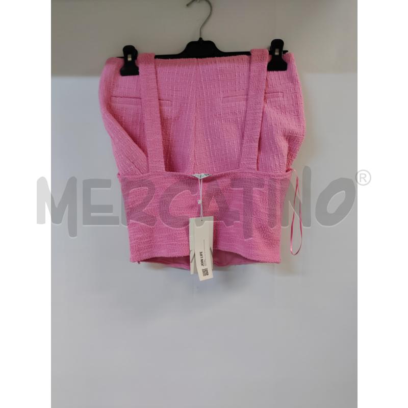 PANTALONCINO+CANOTTA DONNA ROSA ZARA | Mercatino dell'Usato Acerra 2