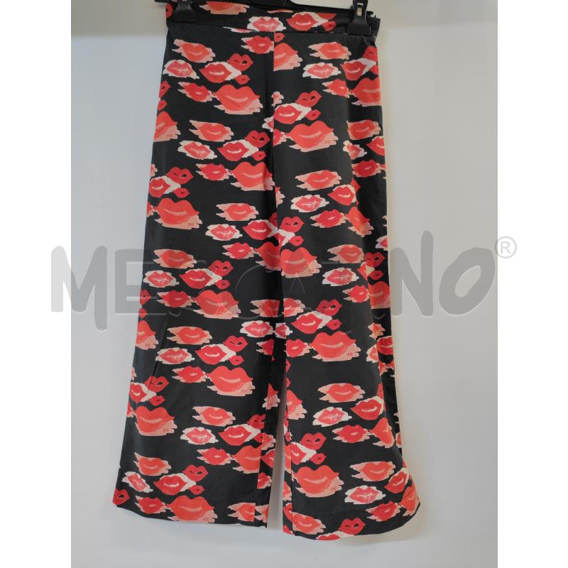 PANTALONE BAMBINA ELISABETTA FRANCHI NERO BACI ROSSI | Mercatino dell'Usato Acerra 1