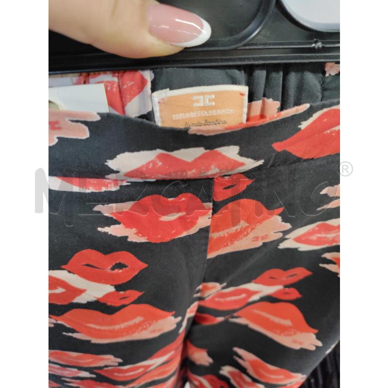 PANTALONE BAMBINA ELISABETTA FRANCHI NERO BACI ROSSI | Mercatino dell'Usato Acerra 2