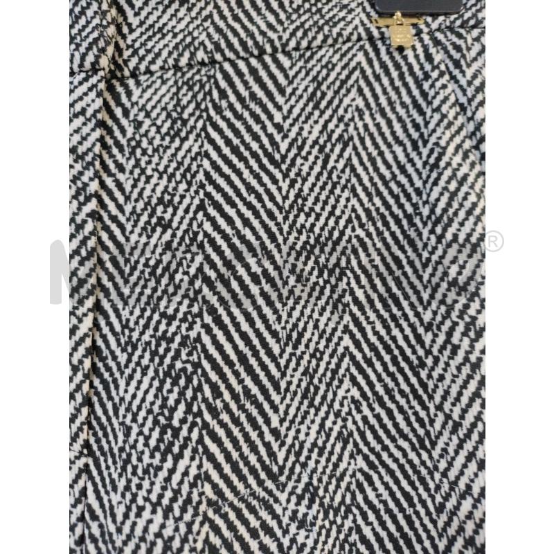 PANTALONE DONNA BIANCO NERO ELISABETTA FRANCHI | Mercatino dell'Usato Acerra 2