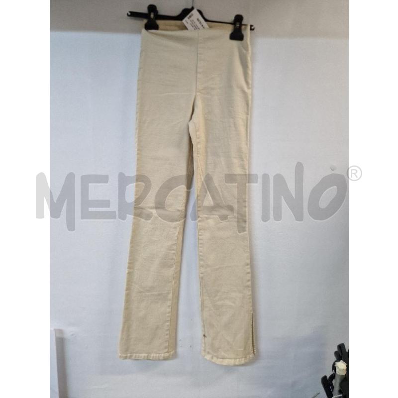 PANTALONE DONNA CALZEDONIA BEIGE VITA ALTA | Mercatino dell'Usato Acerra 1