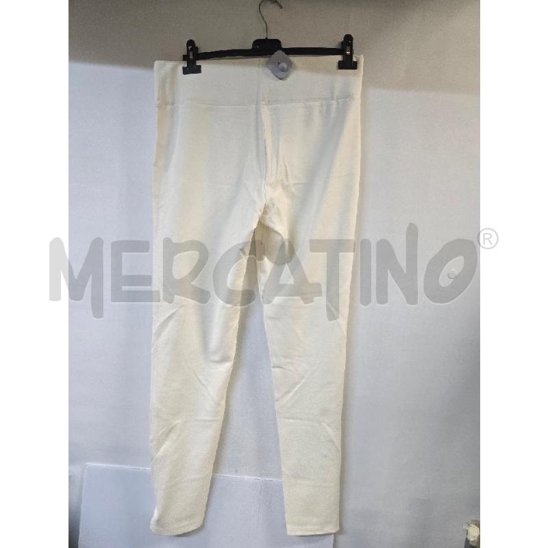 PANTALONE DONNA CANNELLA BIANCO ELASTICO | Mercatino dell'Usato Acerra 2