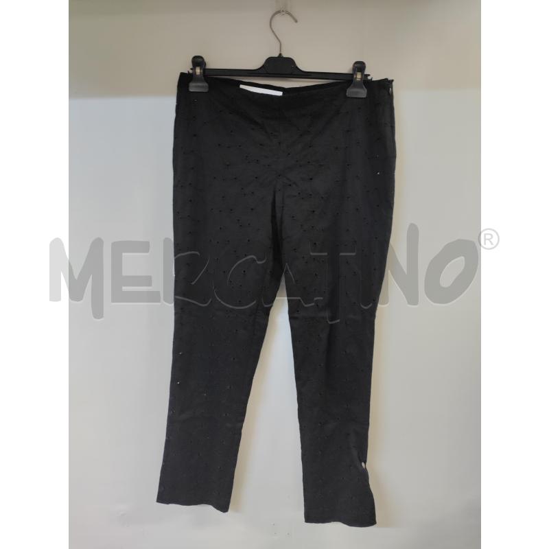 PANTALONE DONNA CANNELLA NERO TRAFORATO | Mercatino dell'Usato Acerra 1