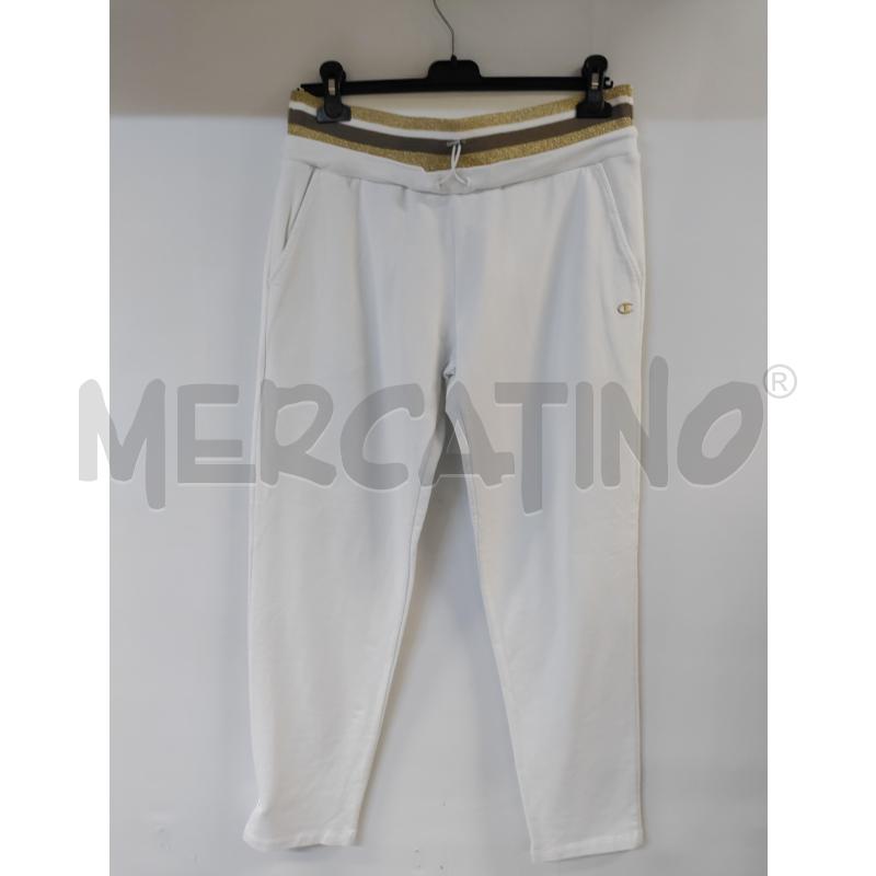 PANTALONE DONNA CHAMPION BIANCO BORDINO LAMINATO MARRONE GIALLO | Mercatino dell'Usato Acerra 1
