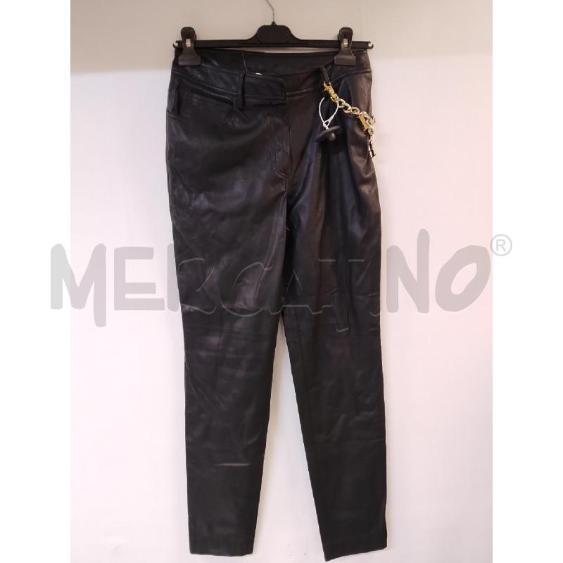 PANTALONE DONNA CLIPS MORE NERO SIMILPELLE | Mercatino dell'Usato Acerra 1