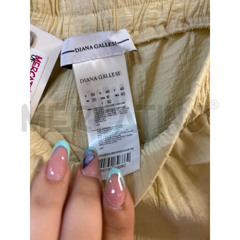 PANTALONE DONNA DIANA GALLESI GIALLO | Mercatino dell'Usato Acerra 2