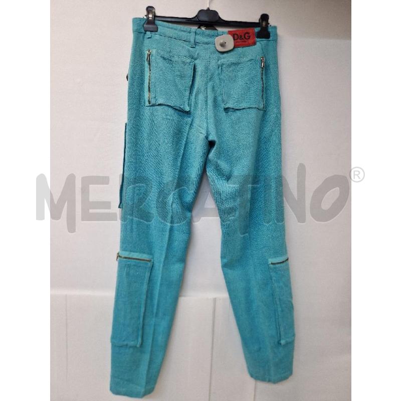 PANTALONE DONNA D&G AZZURRO  | Mercatino dell'Usato Acerra 2