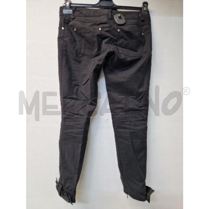 PANTALONE DONNA ELISABETTA FRANCHI NERO VITA BASSA  | Mercatino dell'Usato Acerra 2