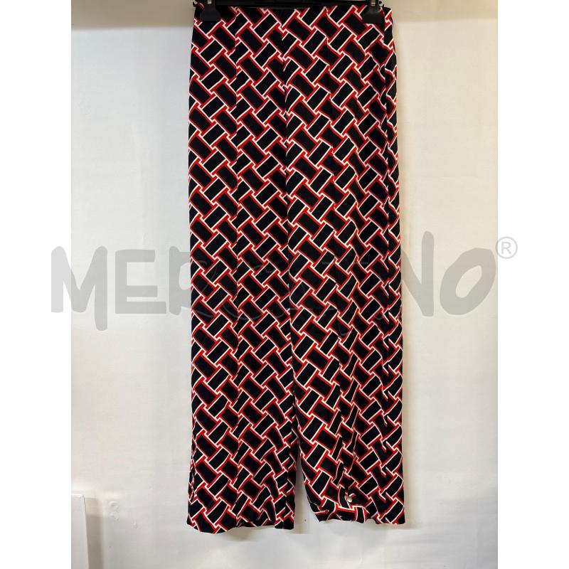 PANTALONE DONNA FURSTENBERG ROSSO NERO | Mercatino dell'Usato Acerra 1