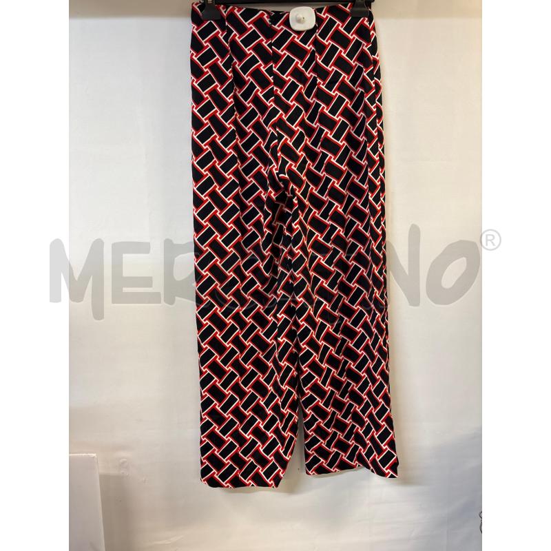 PANTALONE DONNA FURSTENBERG ROSSO NERO | Mercatino dell'Usato Acerra 2