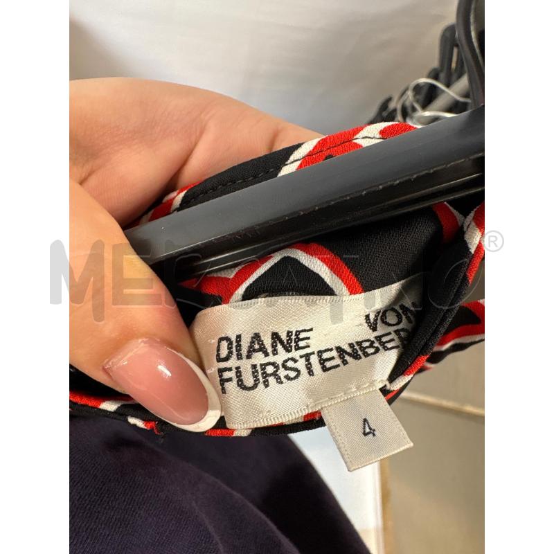 PANTALONE DONNA FURSTENBERG ROSSO NERO | Mercatino dell'Usato Acerra 3