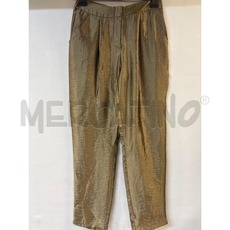 PANTALONE DONNA GAUDI MARRONE LUCIDO | Mercatino dell'Usato Acerra 1