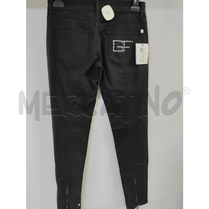 PANTALONE DONNA GF FERRE' NERO BORCHIE TASCHE | Mercatino dell'Usato Acerra 2