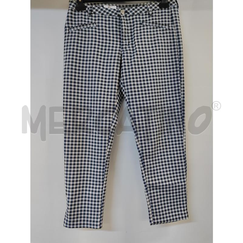PANTALONE DONNA GUESS BIANCO BLU QUADRETTI | Mercatino dell'Usato Acerra 1