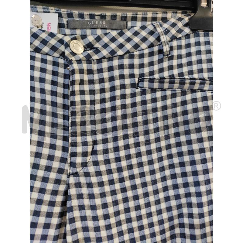 PANTALONE DONNA GUESS BIANCO BLU QUADRETTI | Mercatino dell'Usato Acerra 2