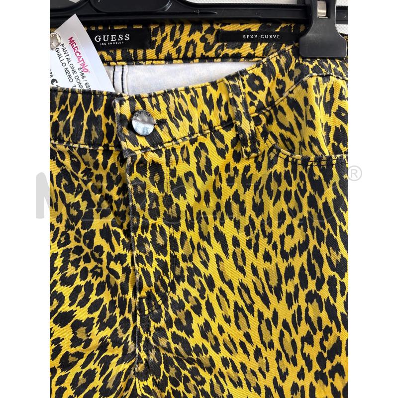 PANTALONE DONNA GUESS GIALLO NERO | Mercatino dell'Usato Acerra 2