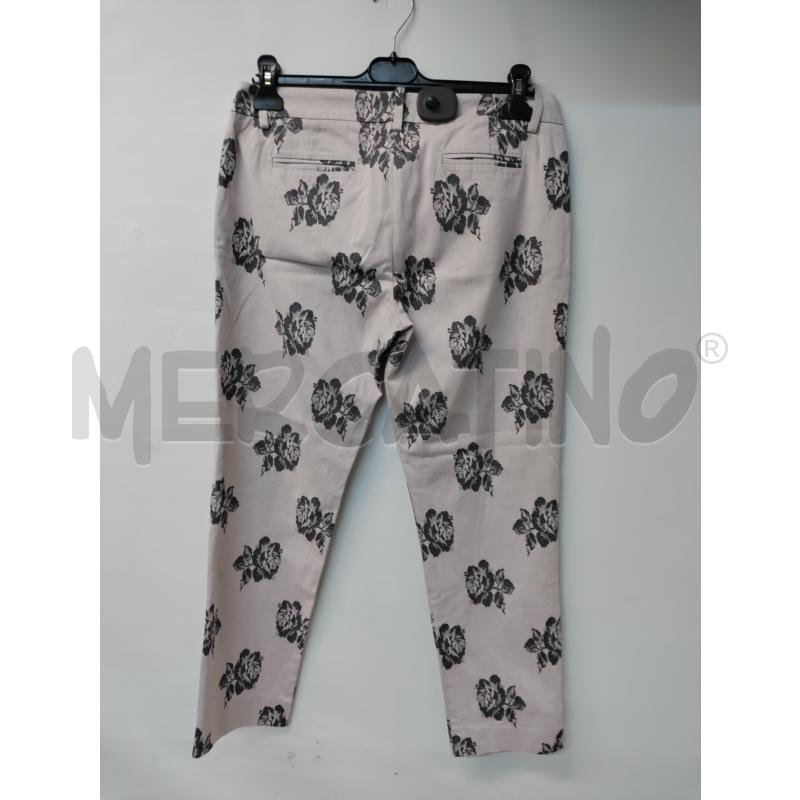 PANTALONE DONNA INTREND ROSA GRIGIO FIORI | Mercatino dell'Usato Acerra 2