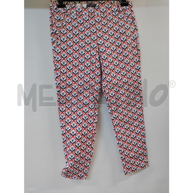 PANTALONE DONNA KOCCA BIANCO ROSSO CELESTE | Mercatino dell'Usato Acerra 1