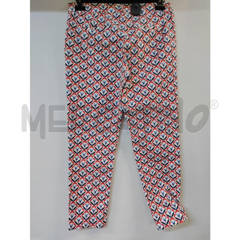PANTALONE DONNA KOCCA BIANCO ROSSO CELESTE | Mercatino dell'Usato Acerra 2