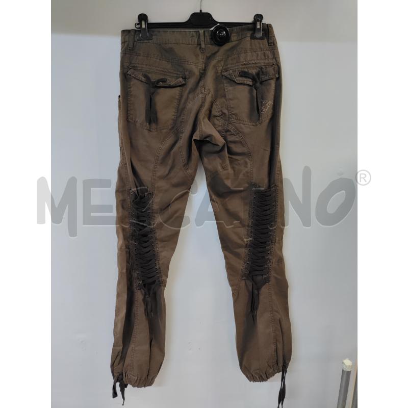 PANTALONE DONNA LIUJO MARRONE CON LACCI DIETRO | Mercatino dell'Usato Acerra 2