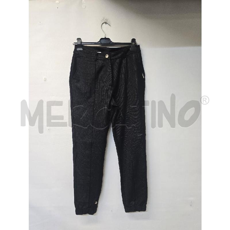 PANTALONE DONNA LIUJO NERO BRILLANTINATO | Mercatino dell'Usato Acerra 1