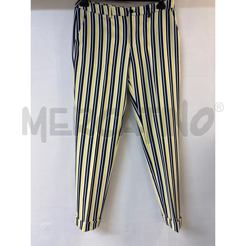 PANTALONE DONNA LIUJO RIGHE GIALLO BLU BIANCO | Mercatino dell'Usato Acerra 1