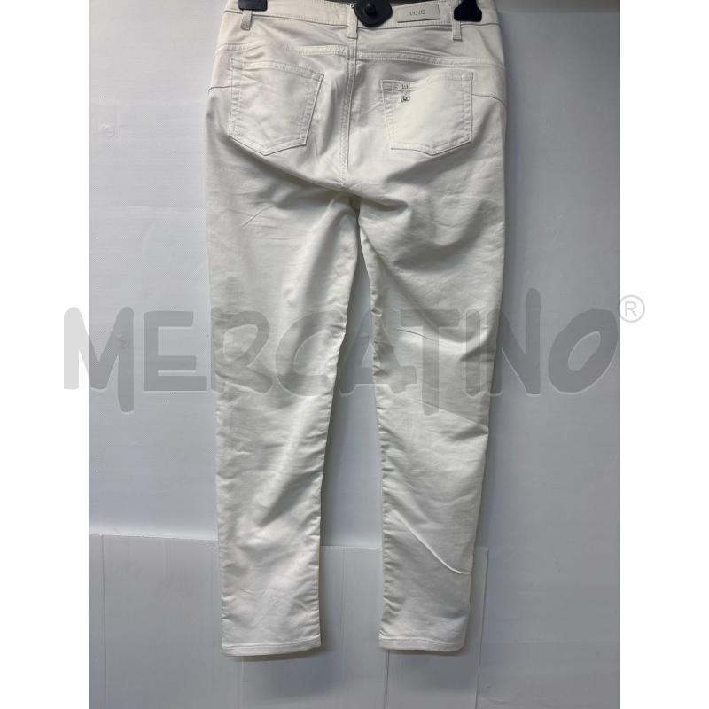 PANTALONE DONNA LIU-JO BIANCO BORCHIETTE TASCHE | Mercatino dell'Usato Acerra 2