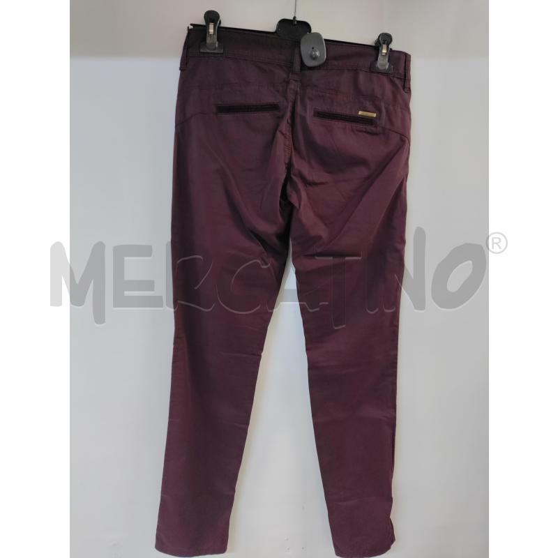 PANTALONE DONNA LIU-JO BORDO' DETTAGLI VELLUTO | Mercatino dell'Usato Acerra 2