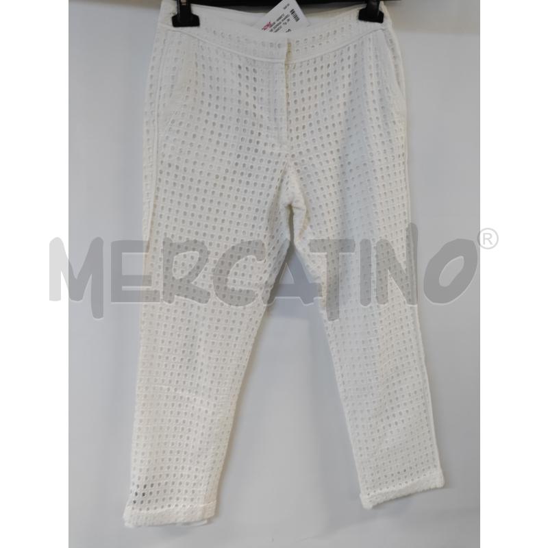 PANTALONE DONNA MARELLA SPORT BIANCO TRAFORATO | Mercatino dell'Usato Acerra 1