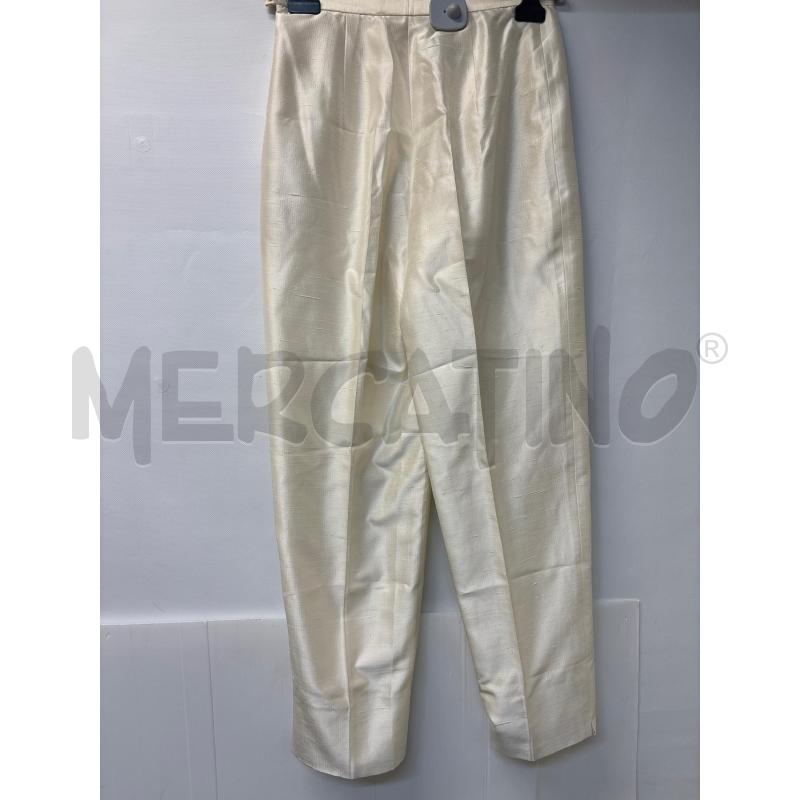 PANTALONE DONNA MAXMARA BIANCO LUCIDO | Mercatino dell'Usato Acerra 2