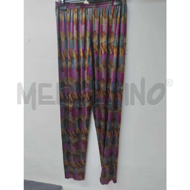 PANTALONE DONNA MISSONI VIOLA MARRONE PURA SETA | Mercatino dell'Usato Acerra 1