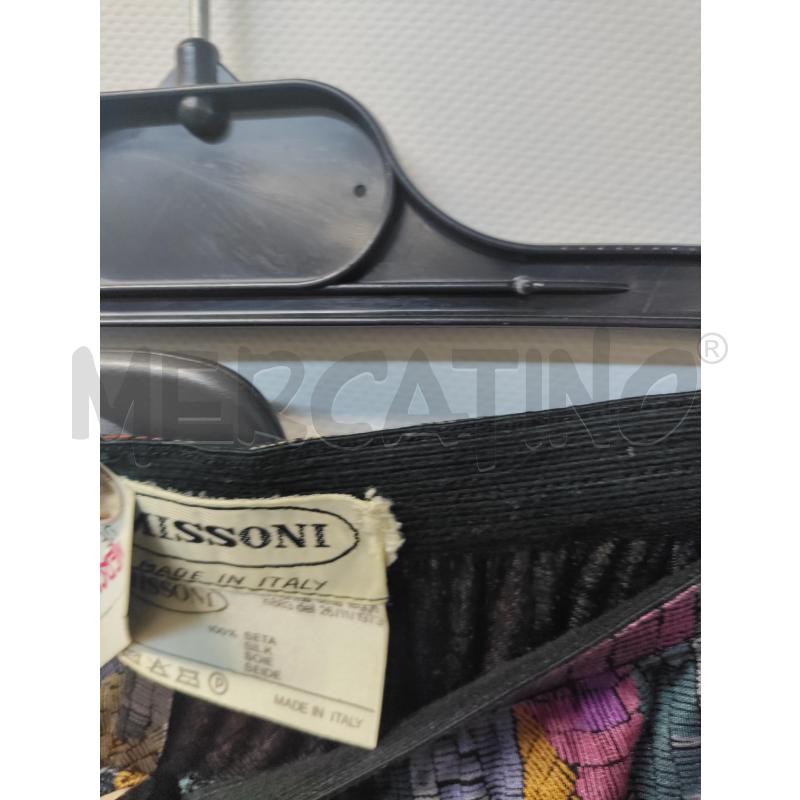 PANTALONE DONNA MISSONI VIOLA MARRONE PURA SETA | Mercatino dell'Usato Acerra 3