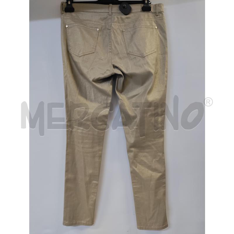 PANTALONE DONNA MORGAN BEIGE DORATO | Mercatino dell'Usato Acerra 3