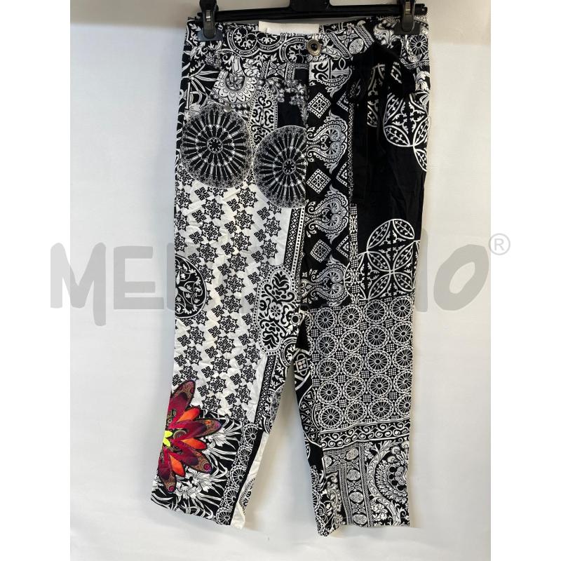 PANTALONE DONNA NERO BIANCO DESIGUAL | Mercatino dell'Usato Acerra 1