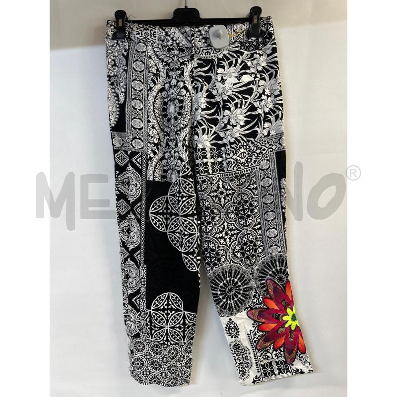 PANTALONE DONNA NERO BIANCO DESIGUAL | Mercatino dell'Usato Acerra 2