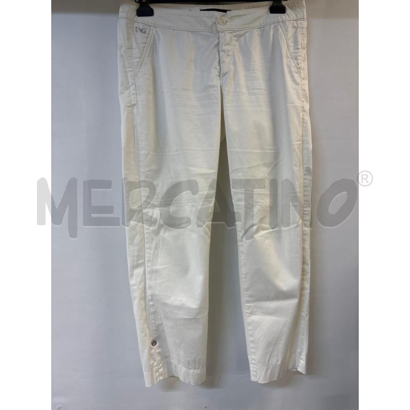 PANTALONE DONNA NERO GIARDINI BIANCO  | Mercatino dell'Usato Acerra 1