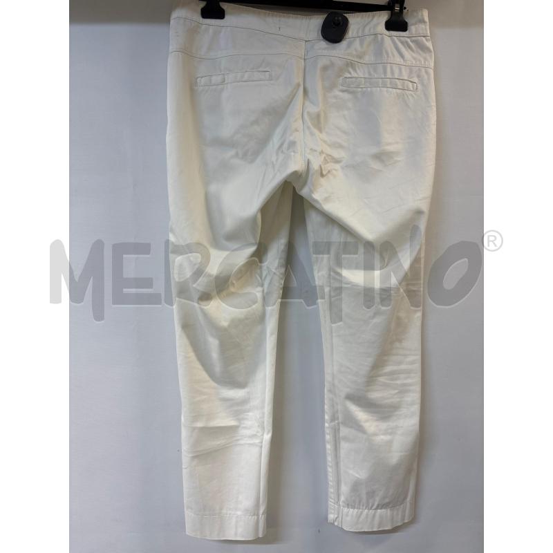 PANTALONE DONNA NERO GIARDINI BIANCO  | Mercatino dell'Usato Acerra 2