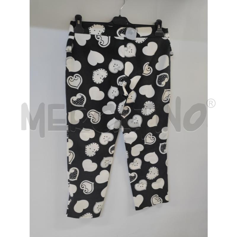 PANTALONE DONNA ROCCOBAROCCO NERO BIANCO | Mercatino dell'Usato Acerra 2