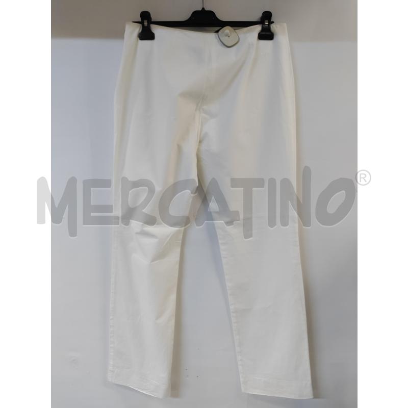 PANTALONE DONNA VERSACE BIANCO RICAMO ALLA GAMBA | Mercatino dell'Usato Acerra 2