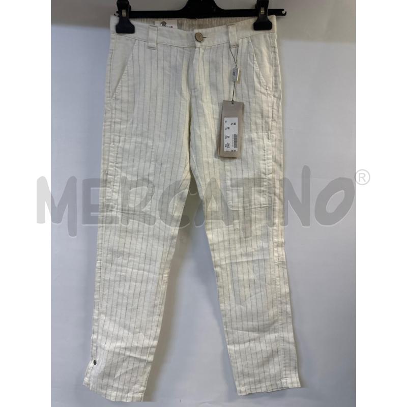PANTALONE RAGAZZO CARLO PIGNATELLO BIABO BEIGE RIGATO | Mercatino dell'Usato Acerra 1