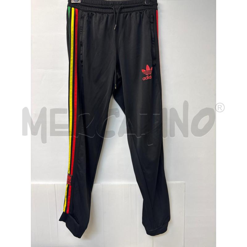 PANTALONE UOMO ADIDAS NERO RIGHE GIALLO VERDE ROSSO  | Mercatino dell'Usato Acerra 1