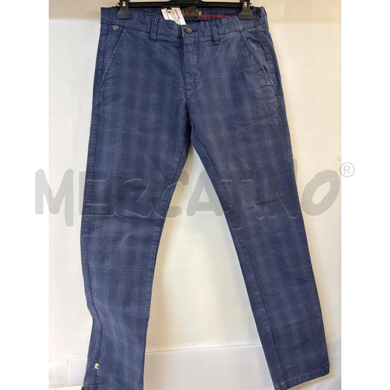PANTALONE UOMO COTTON&SILK BLU RIGATO | Mercatino dell'Usato Acerra 1