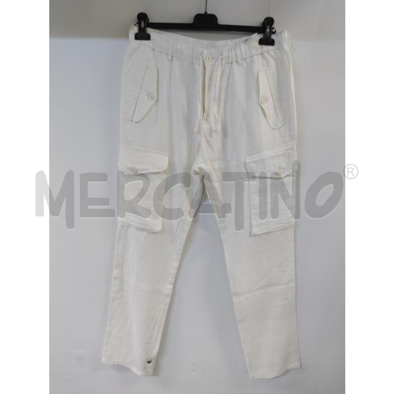PANTALONE UOMO DANIELE ALESSANDRINI BIANCO CARGO | Mercatino dell'Usato Acerra 1