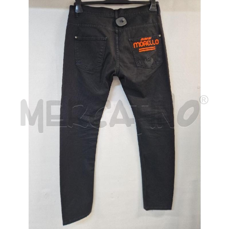 PANTALONE UOMO NERO ARANCIO FRANKIE MORELLO | Mercatino dell'Usato Acerra 2